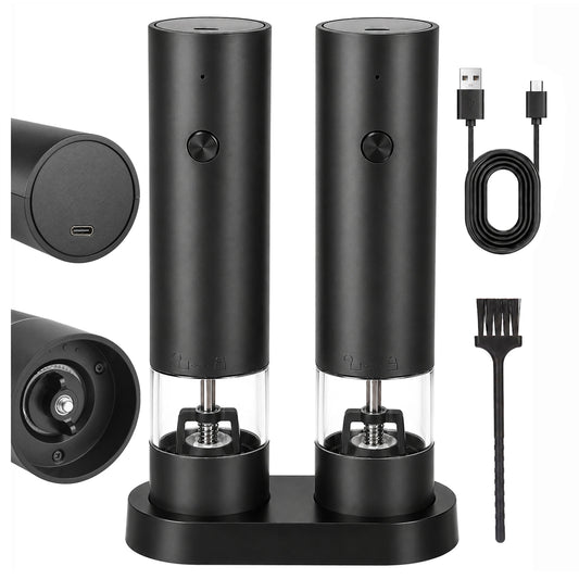 Mlýnek na koření AROMA elektrický 2 ks