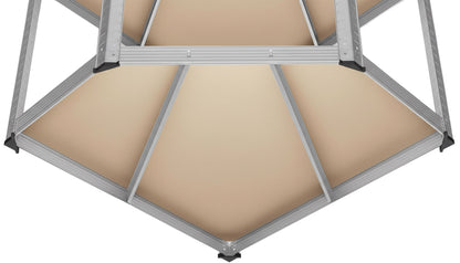 Skladový regál rohový 5 úrovní 875 kg 180 x 70 x 40 cm