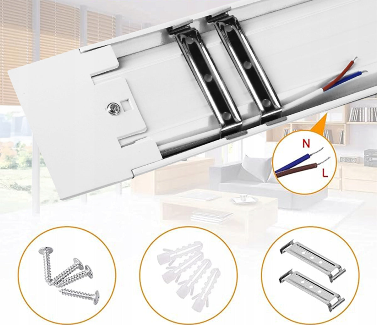 Průmyslové LED svítidlo 50 W, 150 cm