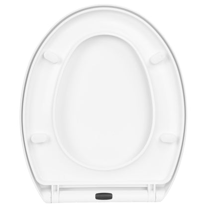 Univerzální WC sedátko LAUTA bílá s pomalým sklápěním