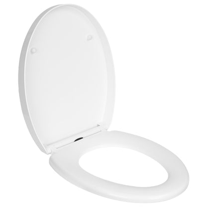 Univerzální WC sedátko LAUTA bílá s pomalým sklápěním