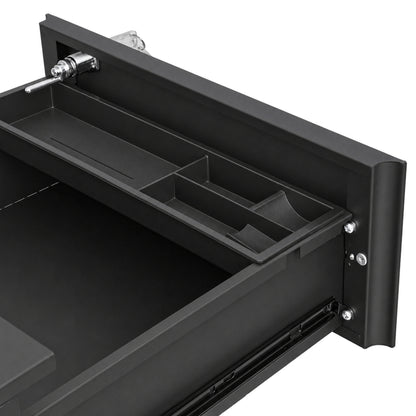 Kontejner pod psací stůl na kolečkách SORVA black