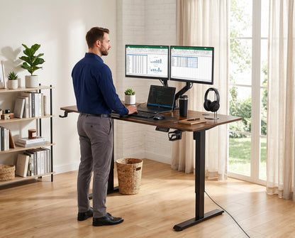 Herní stůl GAMER RUSTIC elektrické 140 cm