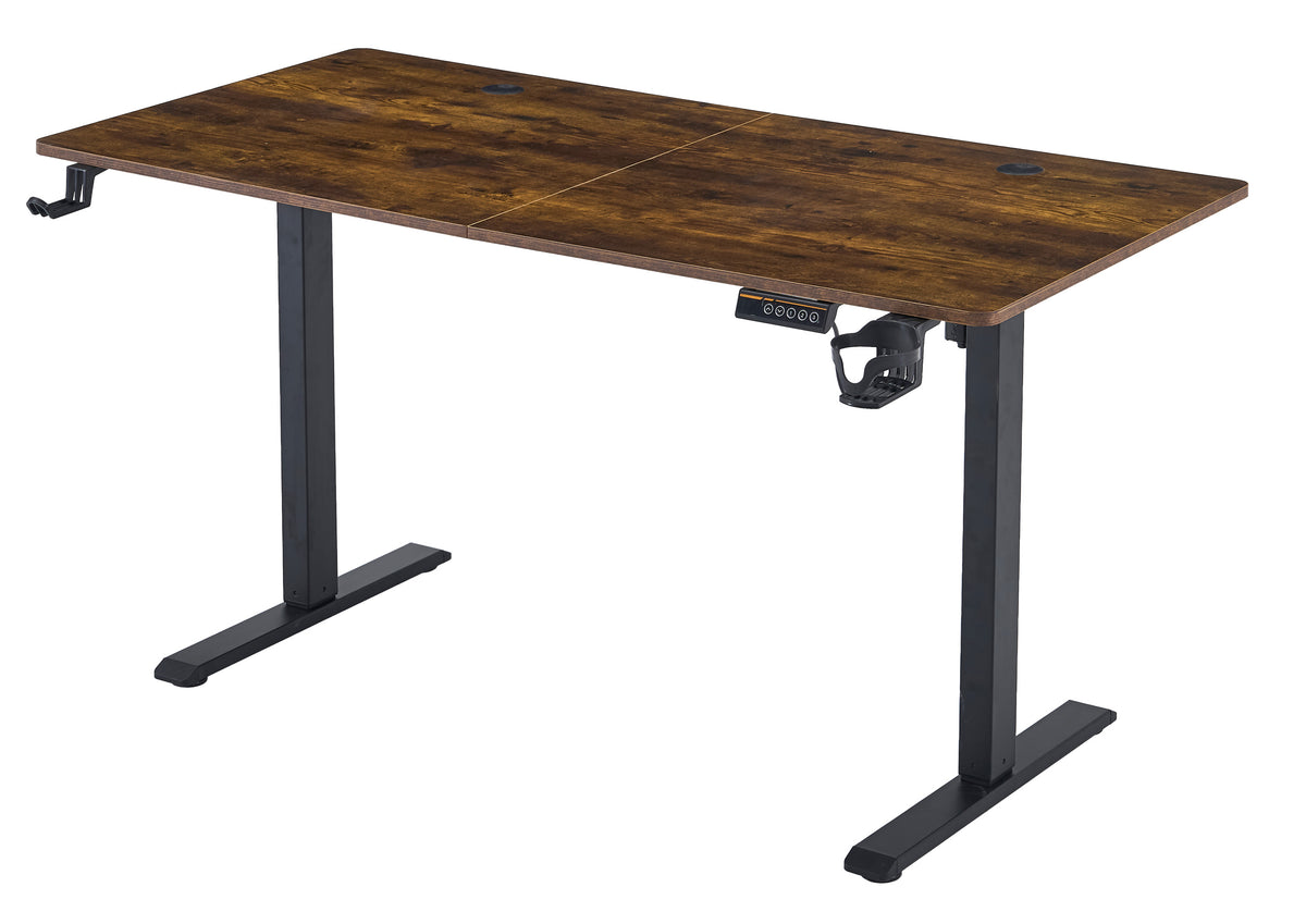 Herní stůl GAMER RUSTIC elektrické 140 cm