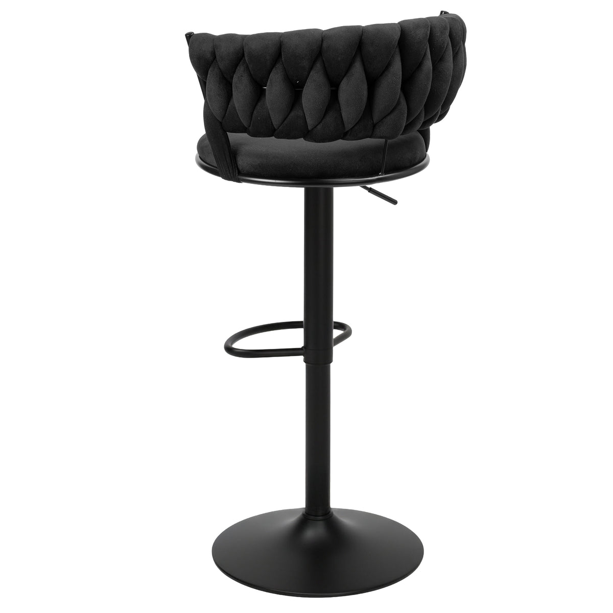 Barová židle Tresso Black černý Velvet