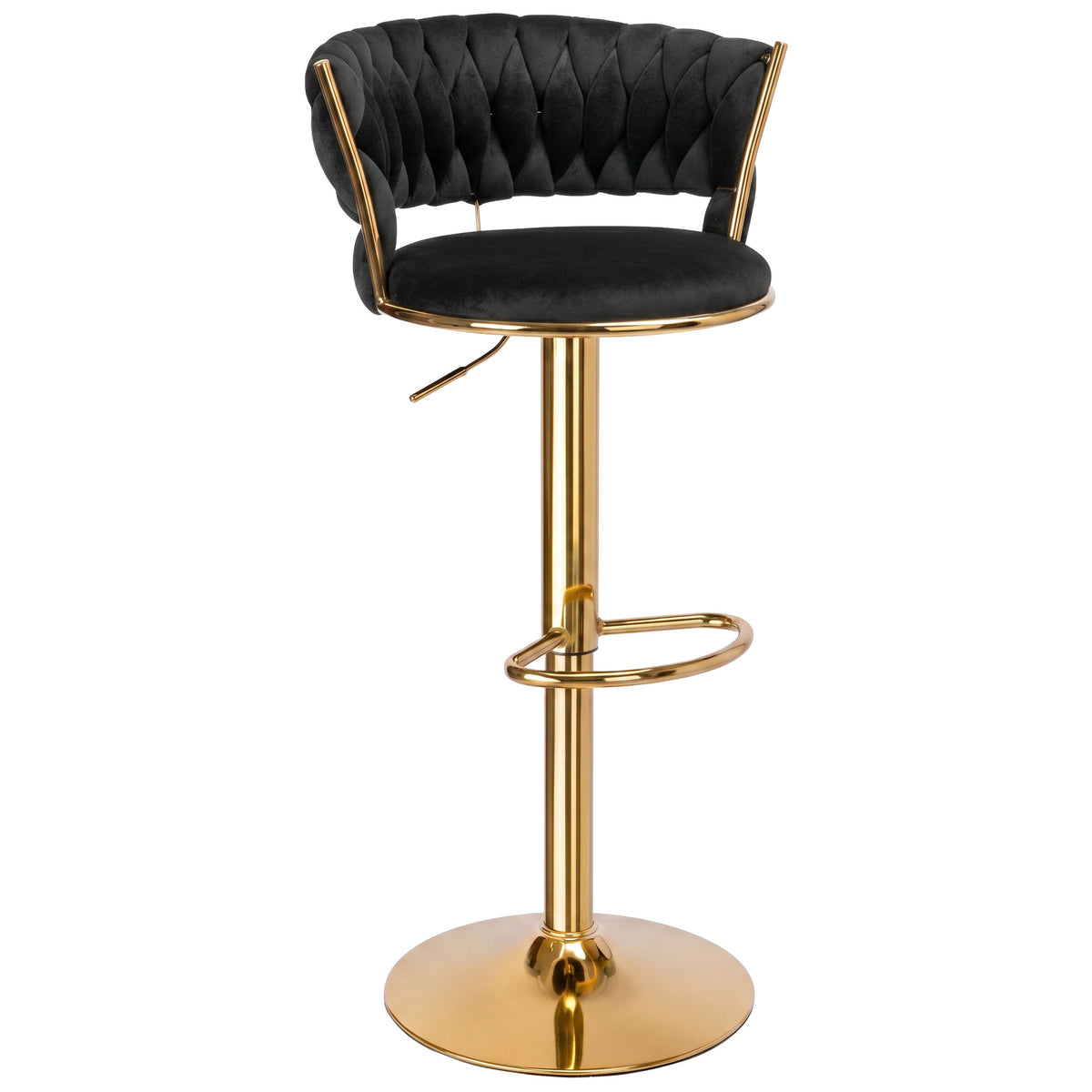 Barová židle Tresso Gold černý Velvet