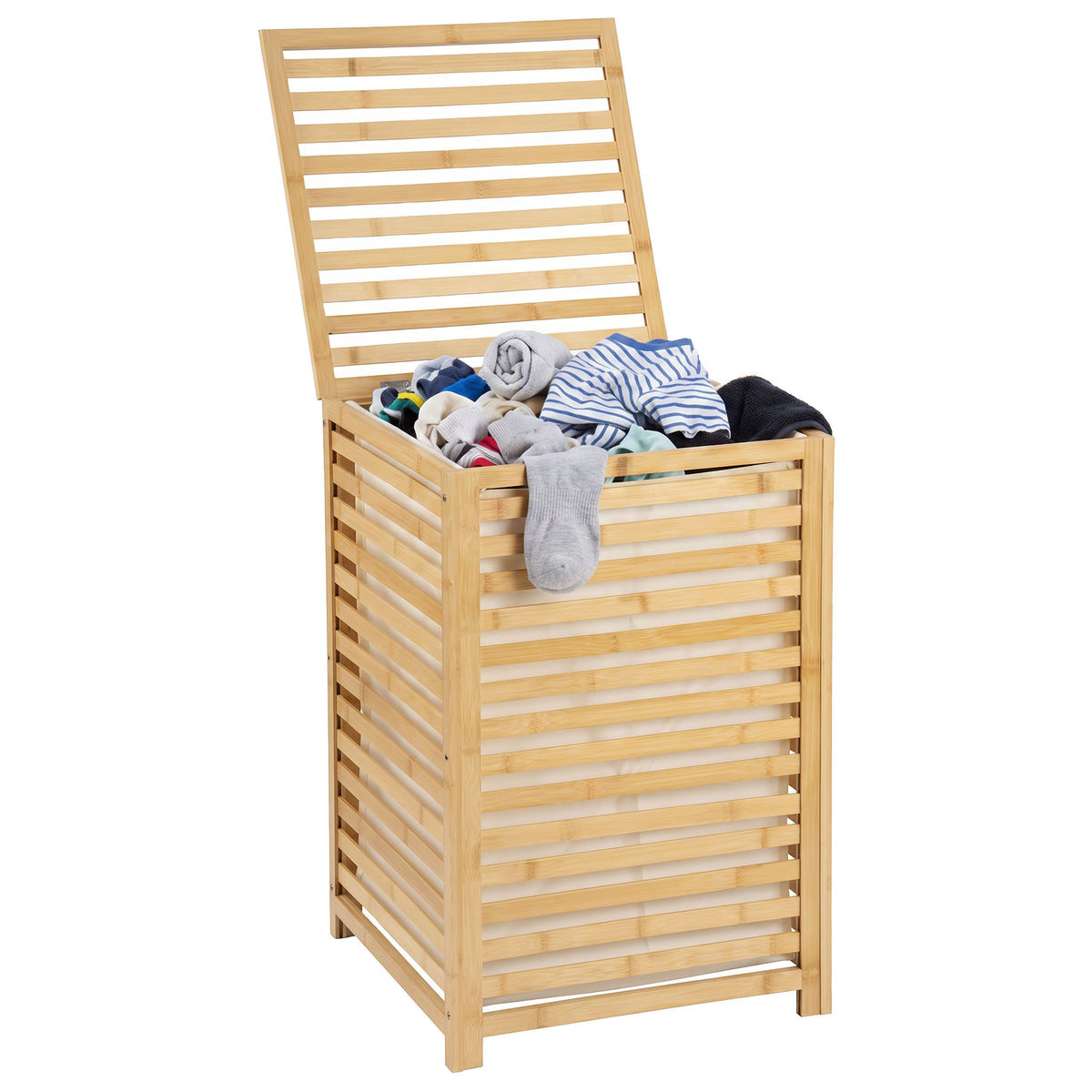Koš na prádlo GOSEN 90L bambusový