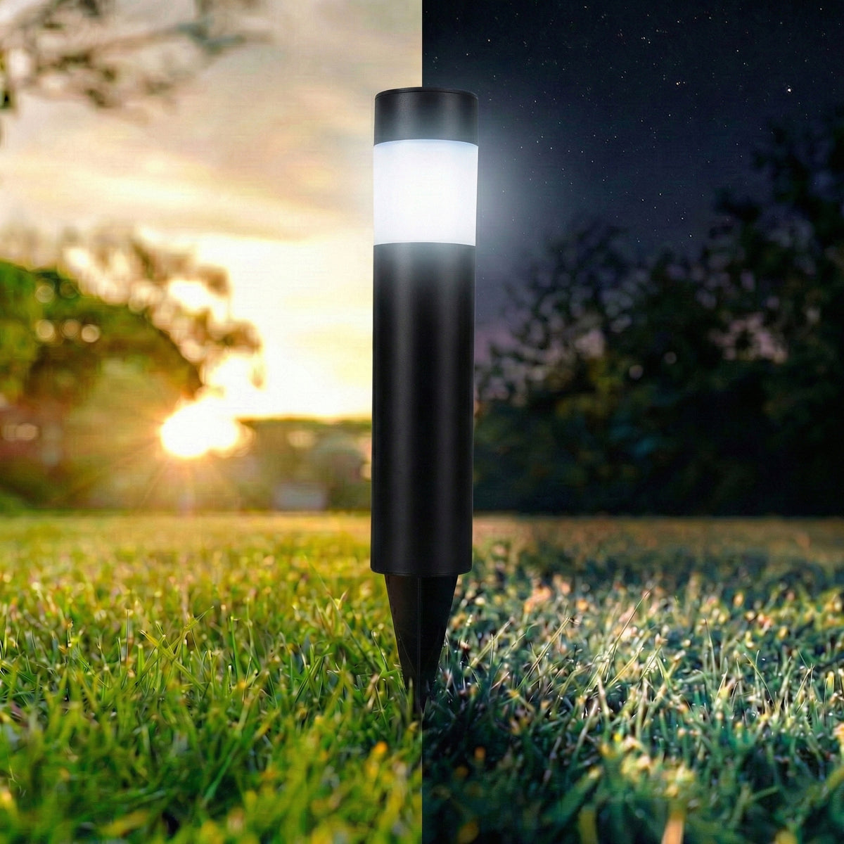 LED solární zápichové svítidlo 38 cm, IP44