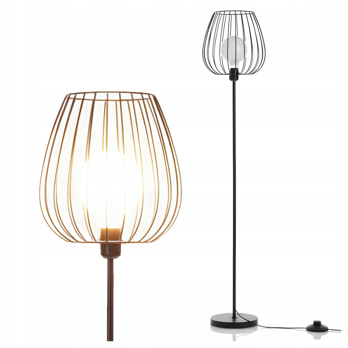 Stojací lampa E27 162 cm