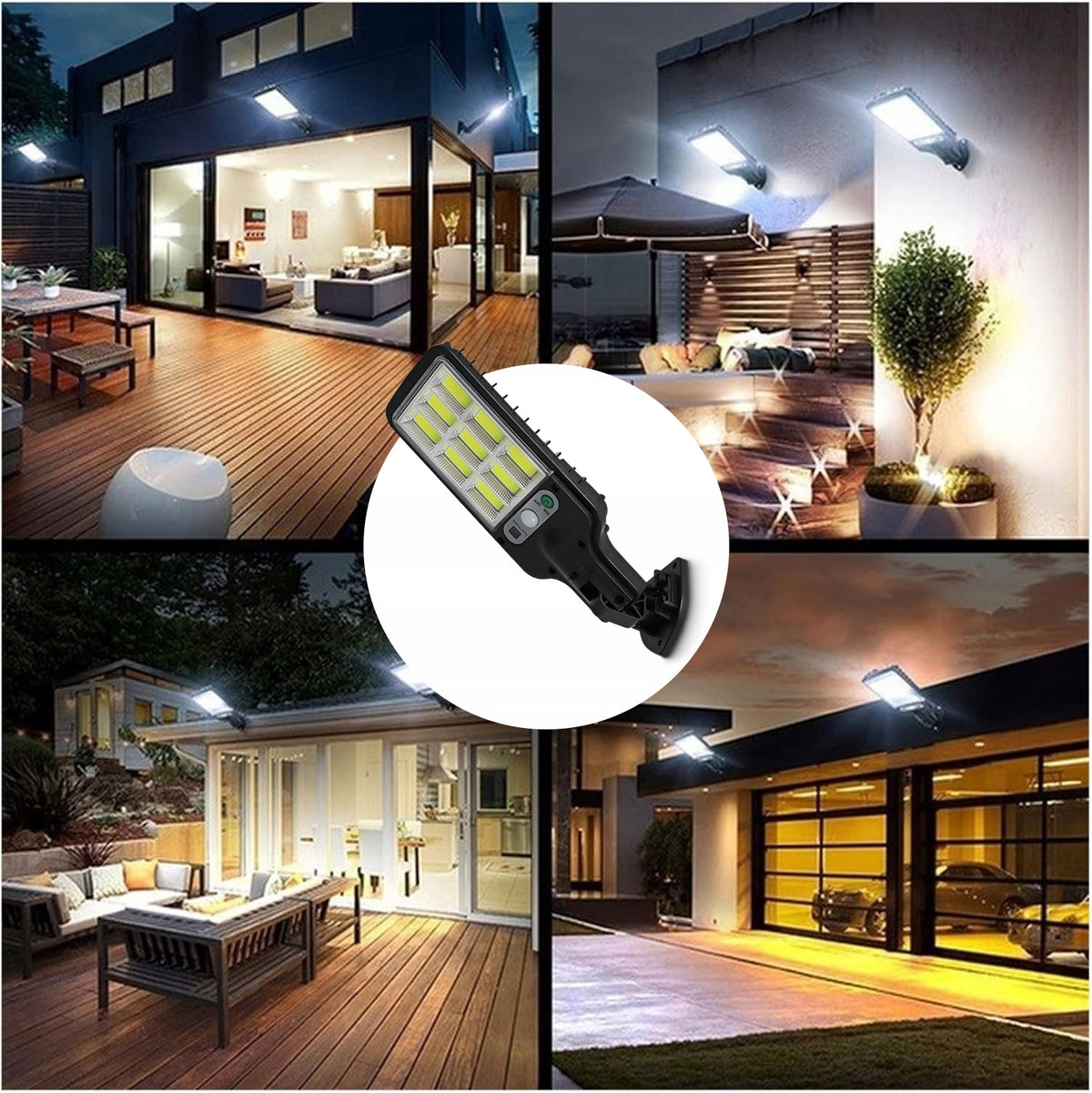 LED solární pouliční svítidlo 6500 K – studená bílá