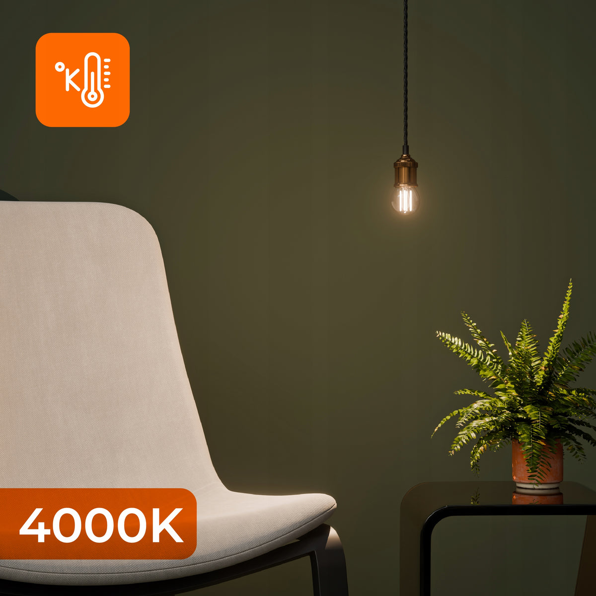LED žárovka E27 6 W, 806 lm, 4000 K – neutrální bílá