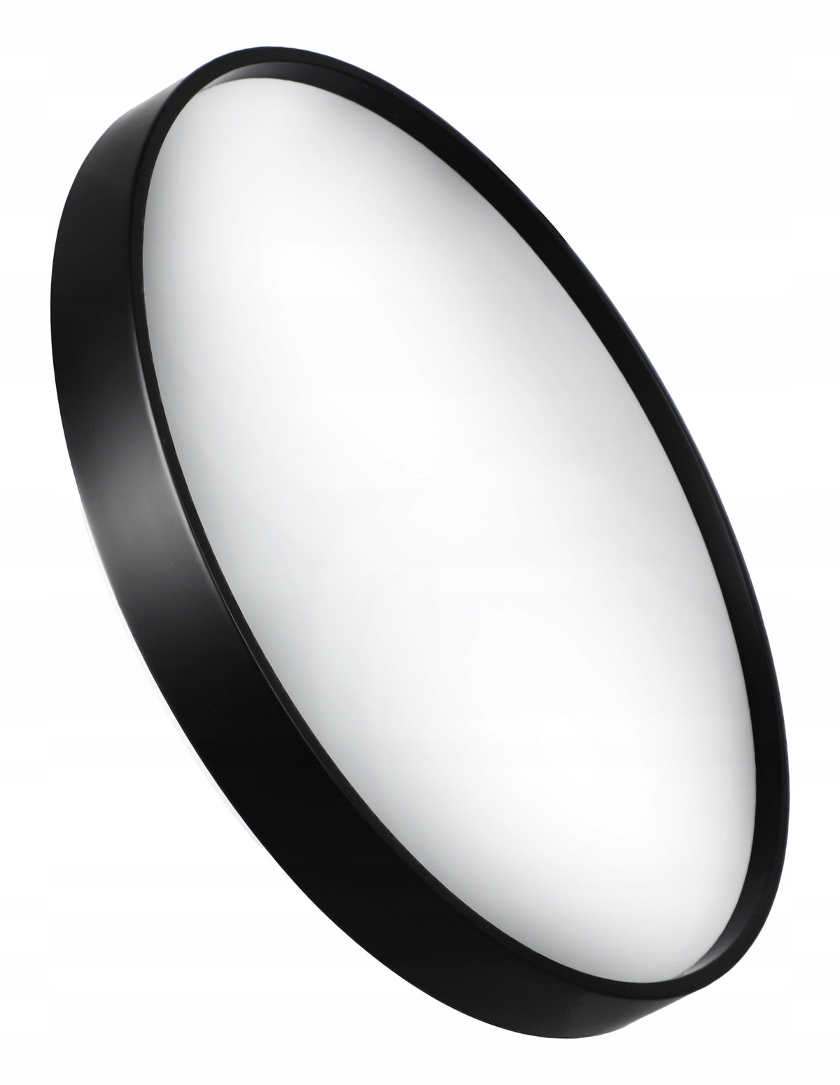 Černé kulaté stropní LED svítidlo, 3 režimy barvy světla