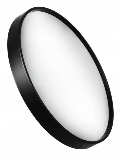 Černé kulaté stropní LED svítidlo, 3 režimy barvy světla