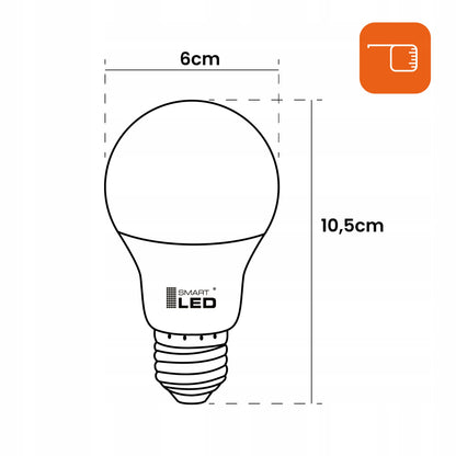 LED žárovka E27 230 V, 12 W, 1200 lm, 6500 K – studená bílá