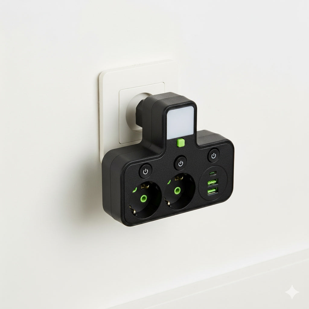 Prodlužovací kabel 230 V, USB