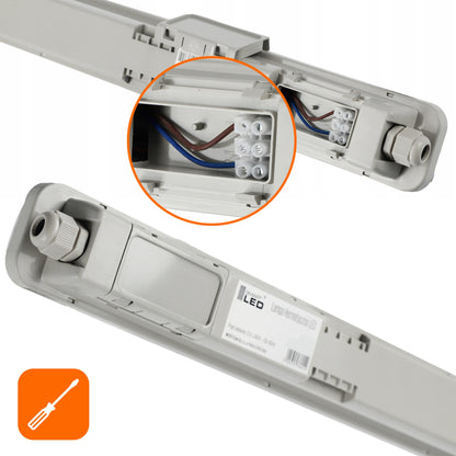 Prachotěsné LED svítidlo 40 W, 120 cm, IP65
