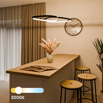 Bílé LED závěsné svítidlo 80 W – teplá bílá