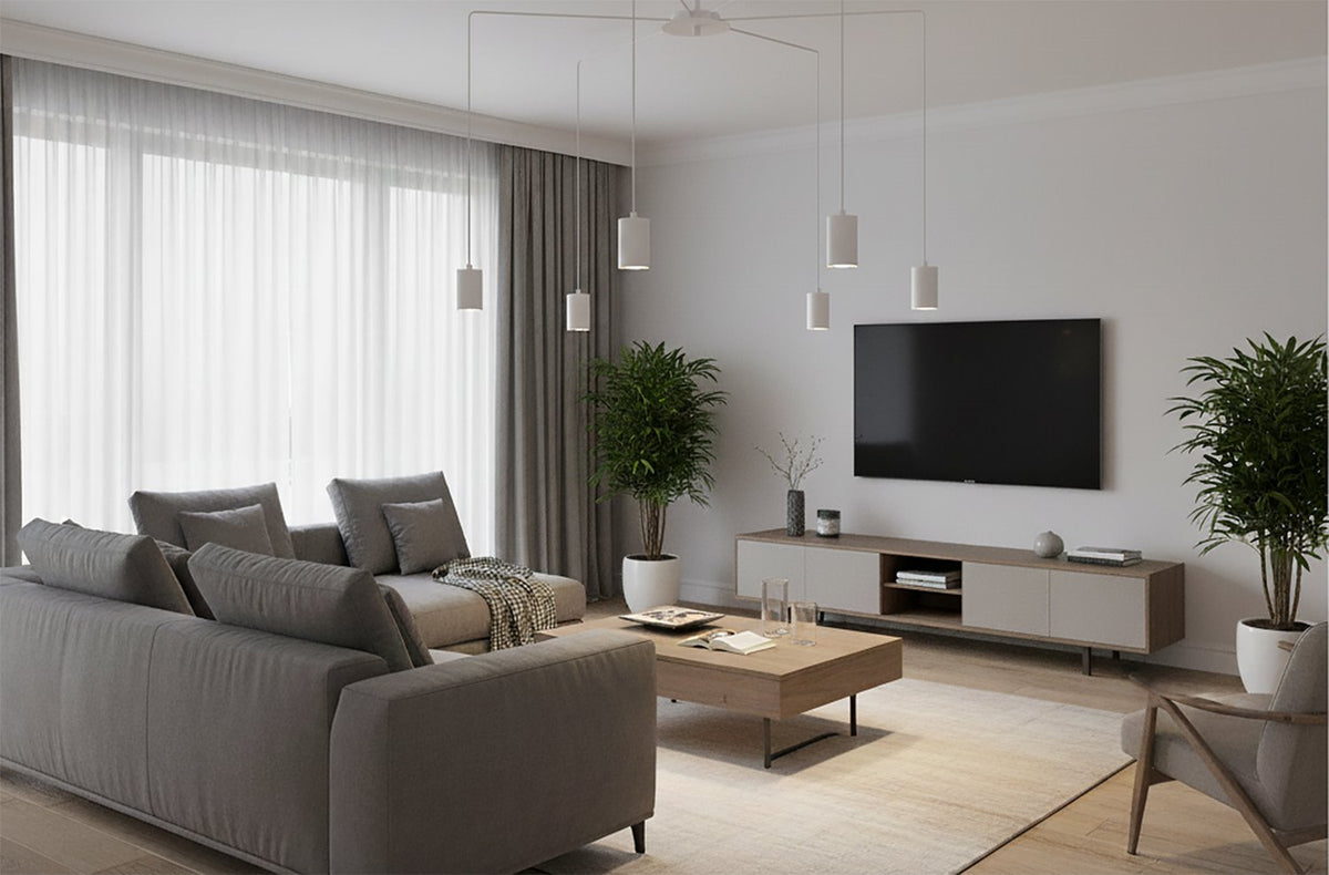 Závěsné svítidlo TRAKER 6 – bílé