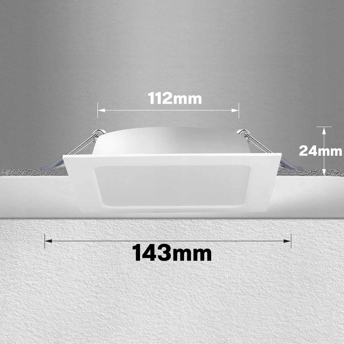 Zápustný LED panel 12 W