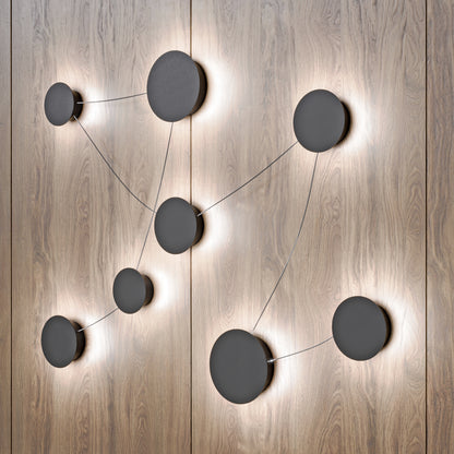 Černé LED nástěnné svítidlo 50 W