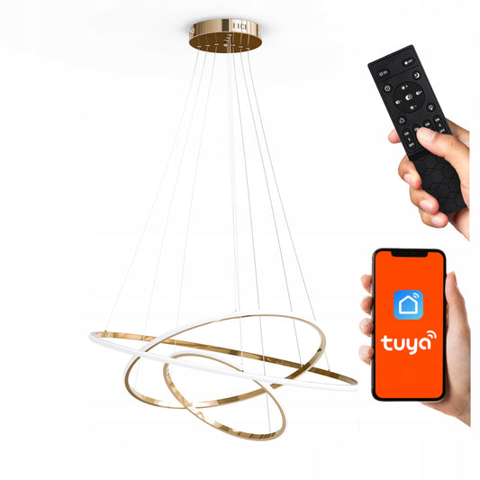 Zlaté kancelářské závěsné LED svítidlo 113 W