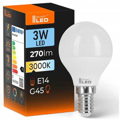 LED žárovka E14 230 V, 3 W, 270 lm, 3000 K – teplá bílá