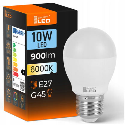 LED žárovka E27 10 W, 900 lm, 6000 K – studená bílá