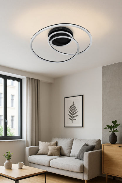 Bílé LED závěsné svítidlo 55 W – teplá bílá