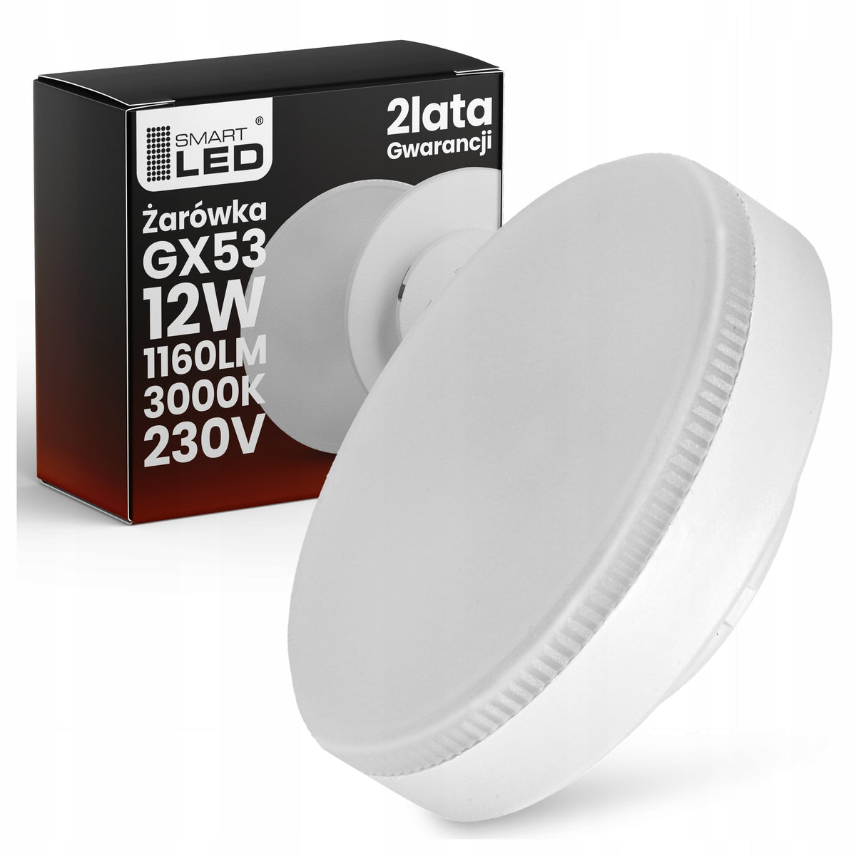 LED žárovka GX53 12 W, 1160 lm – teplá bílá