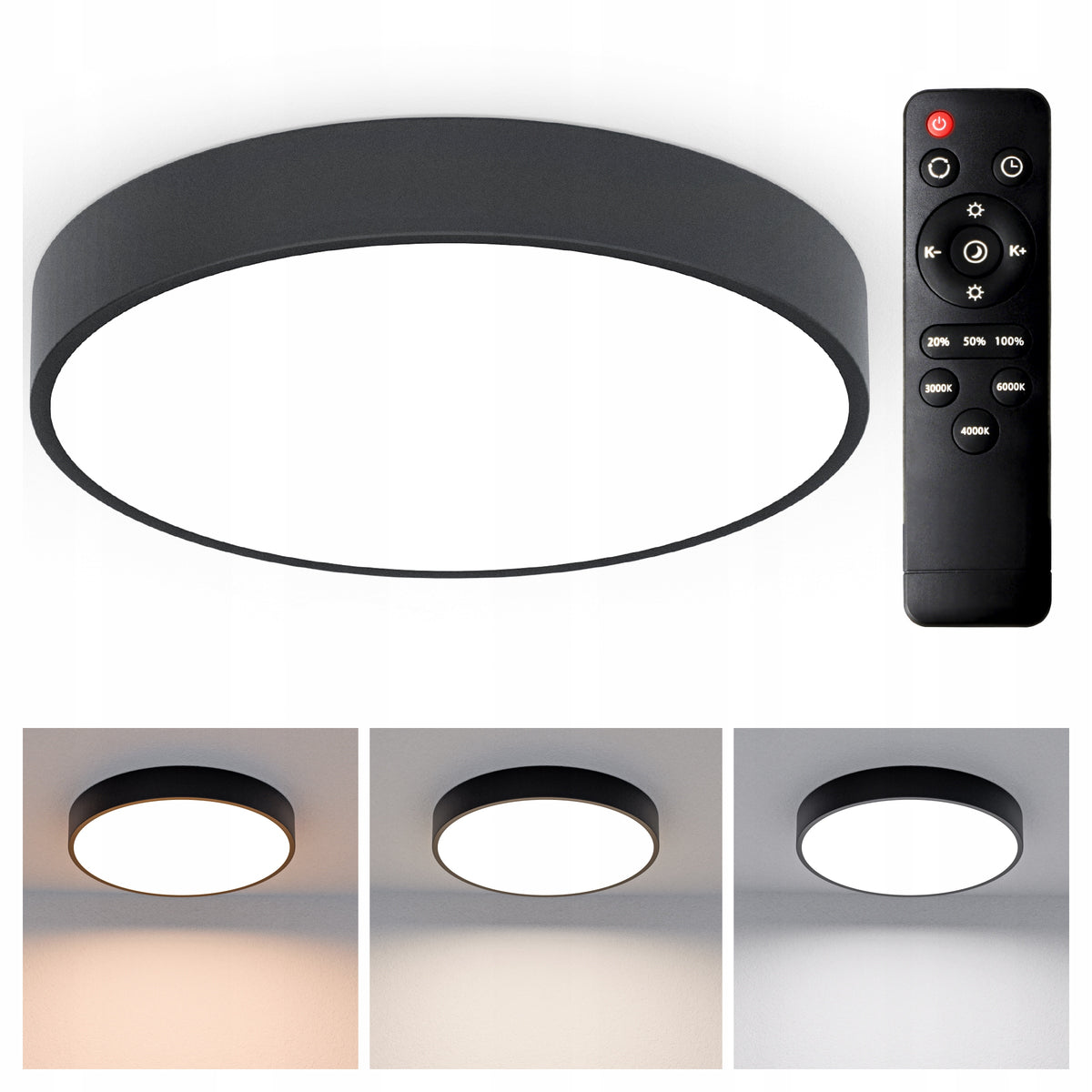 Kulaté stropní LED svítidlo 40 W, 40 cm