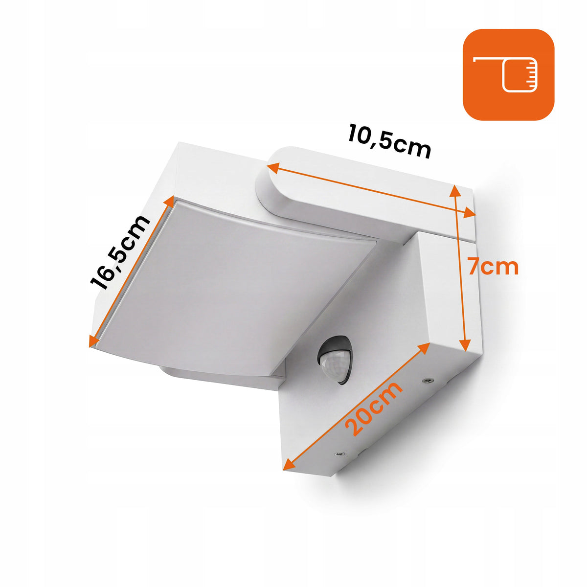 LED fasádní svítidlo 24 W, 3 režimy barvy světla