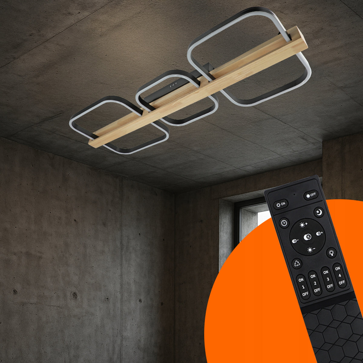 LED stropní svítidlo 68 W, 6120 lm, IP20