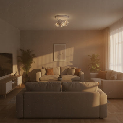 Bílé stropní svítidlo E27, nastavitelné