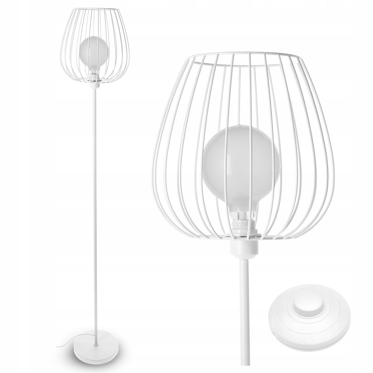 Stojací lampa E27 162 cm
