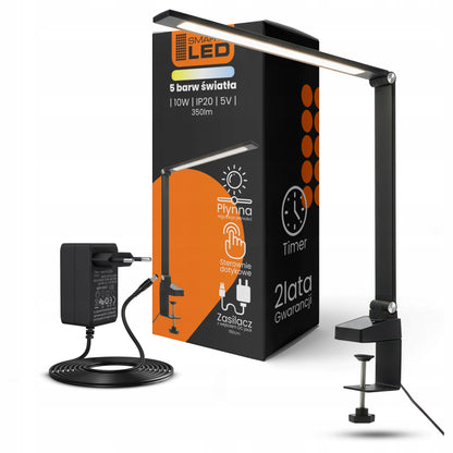 LED stolní lampa 10 W, s dotykovým ovládáním, CCT, nastavitelná