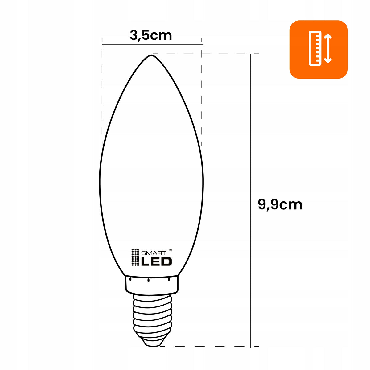 LED žárovka E14 7 W, 1000 lm, 2800 K – teplá bílá