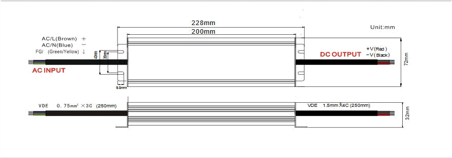 LED napájecí zdroj 12 V, 300 W, IP67