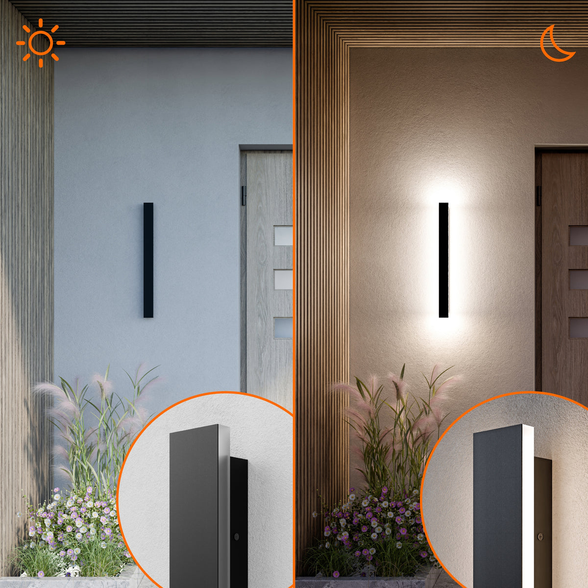 LED fasádní svítidlo 18 W, 60 cm, IP65