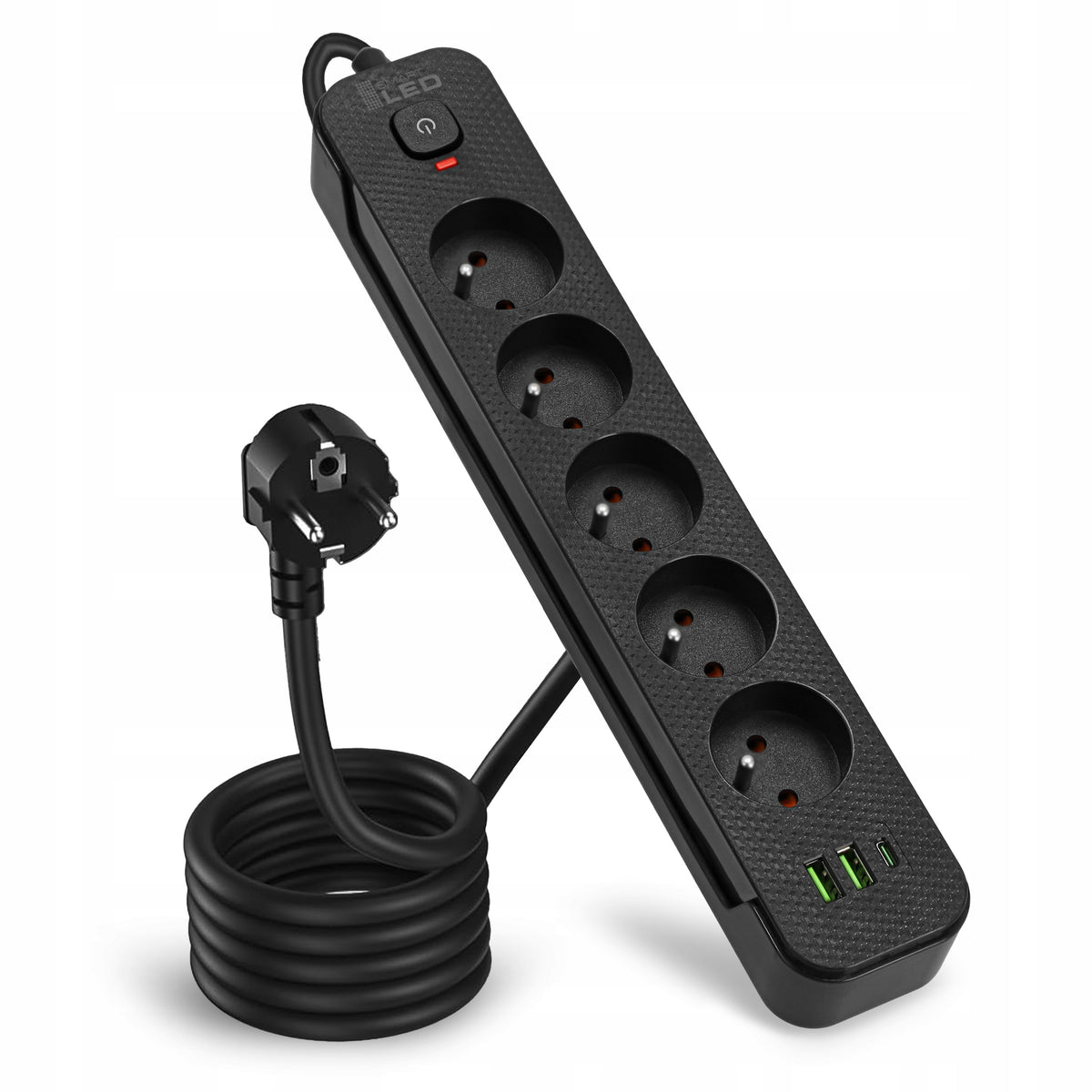 Prodlužovací kabel 2500 W, 3 × 1.5 mm, USB