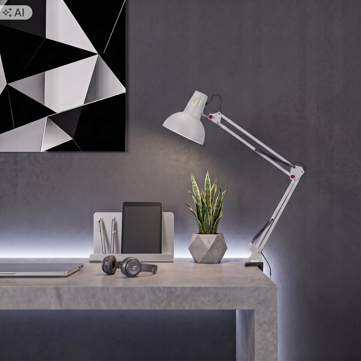 Stolní lampa E27, nastavitelná