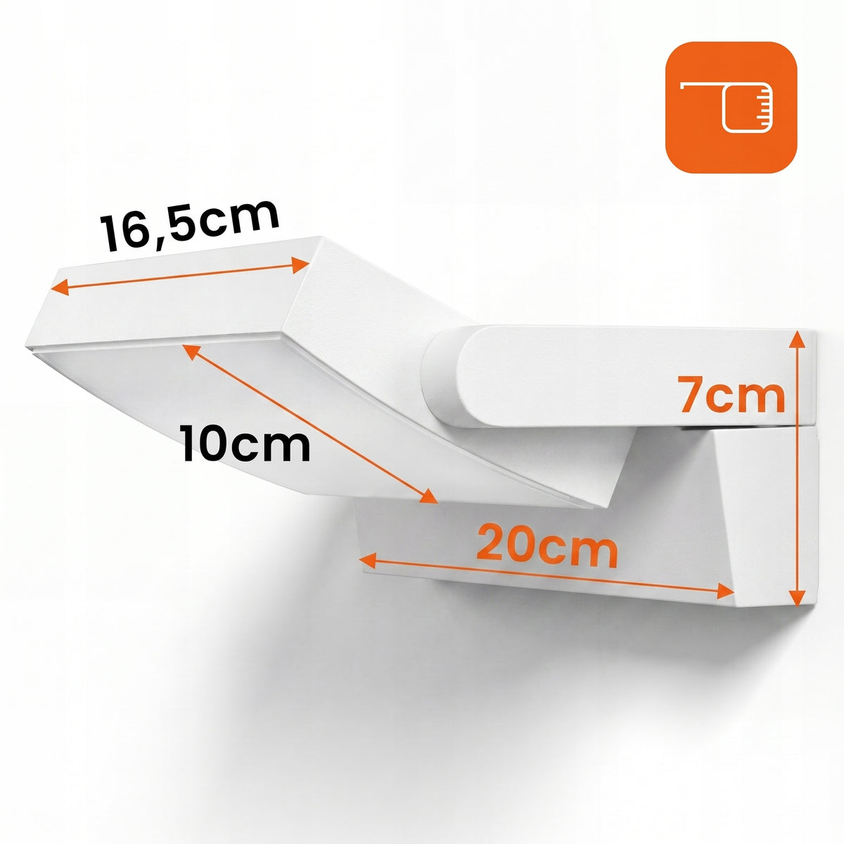 LED fasádní svítidlo 24 W, 3 režimy barvy světla