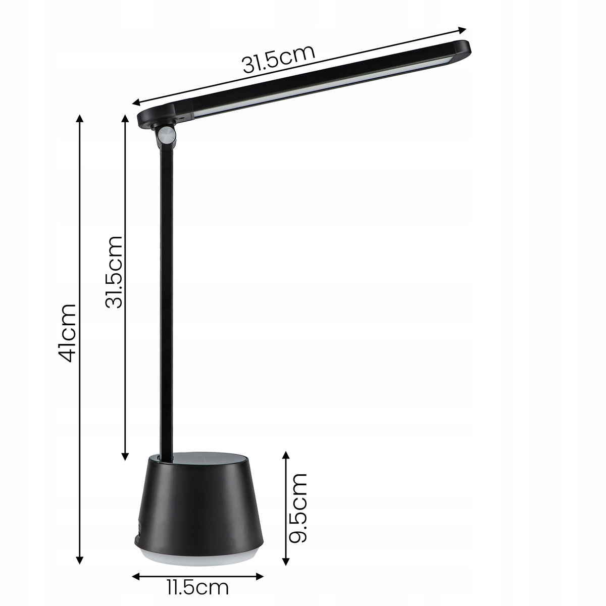 LED stolní lampa 10 W, s dotykovým ovládáním, stmívatelná, nastavitelná