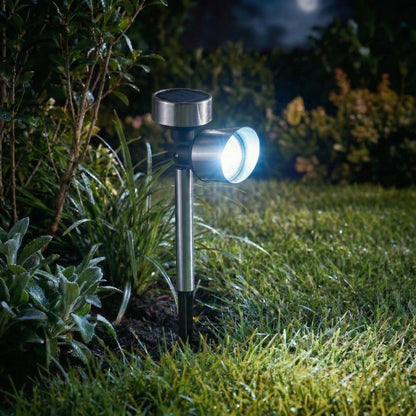 LED solární zápichové svítidlo – studená bílá, IP44