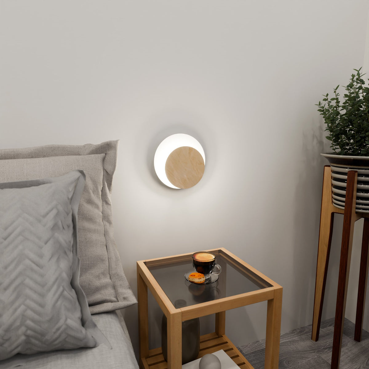 Nástěnné svítidlo CIRCLE 1A – bílé