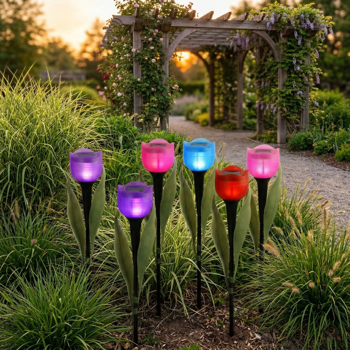 LED solární zápichové svítidlo