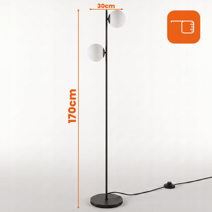 Černá stojací lampa G9