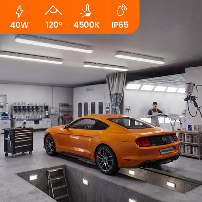 Prachotěsné LED svítidlo 40 W, 120 cm, IP65