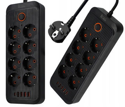 Prodlužovací kabel 230 V, 2 m, USB