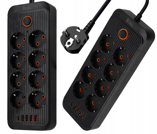 Prodlužovací kabel 230 V, 2 m, USB