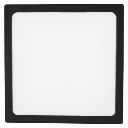 Černé čtvercové stropní LED svítidlo 18 W